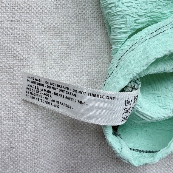 Free People Beach The Sonny Swim Tee Top Women's L Large Green Surfer - Picture 5 of 7